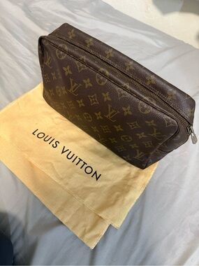 Louis Vuitton Brown Monogram Canvas Toiletry Bag